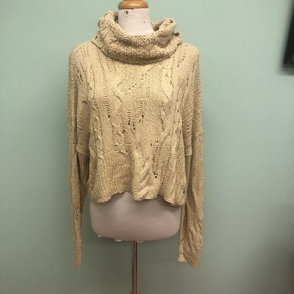Free People | Women's Shafes Of Dawn Pullover Sweater | Size Medium | Ivory *NEW